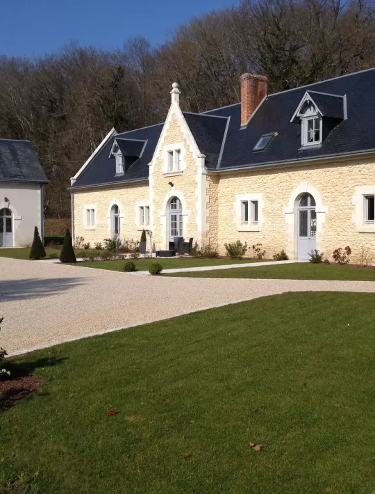 Reception room of the Château de la Ménaudière